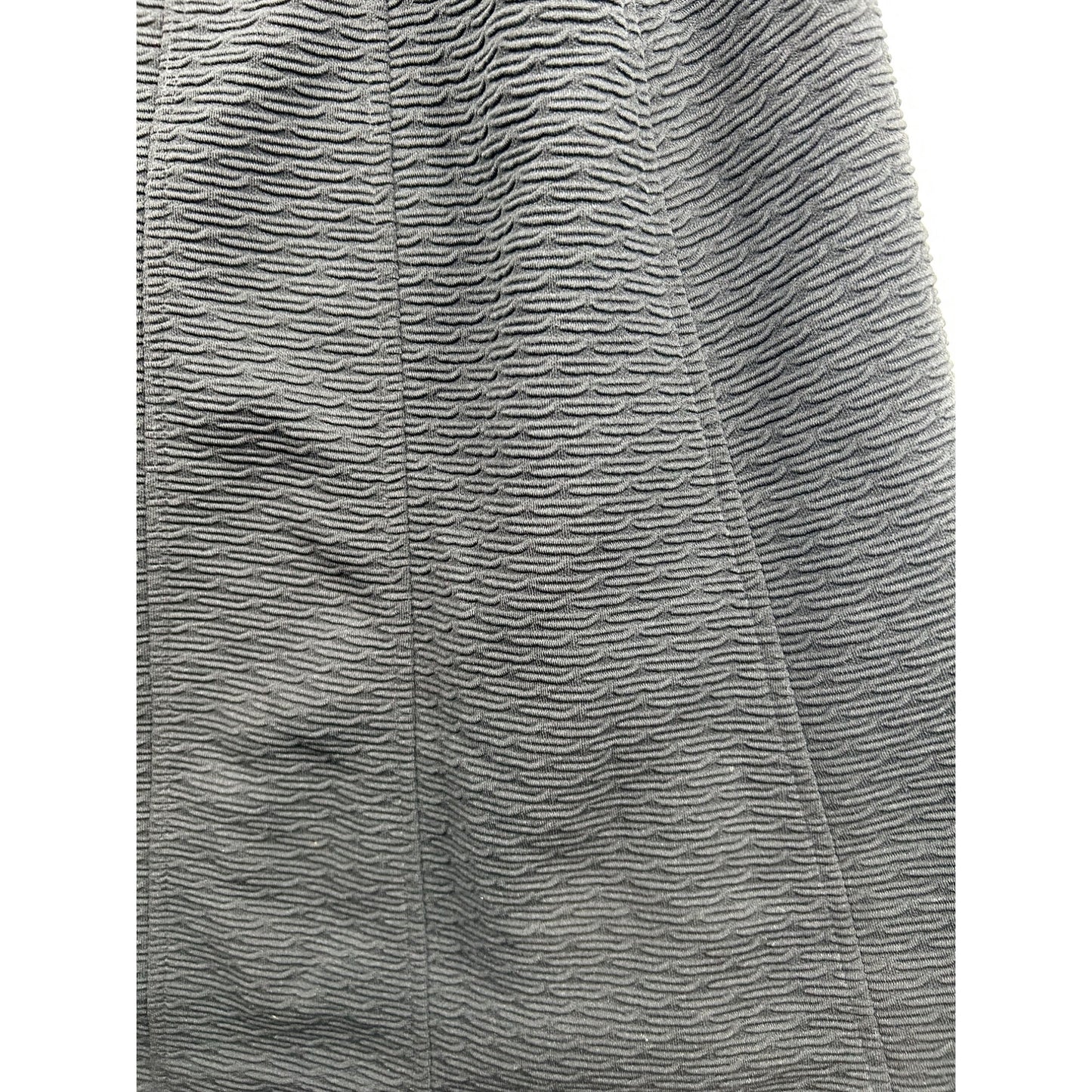 Black Sleeveless Fit & Flare Textured Dress By Just Taylor With Gold Back Zipper #6650