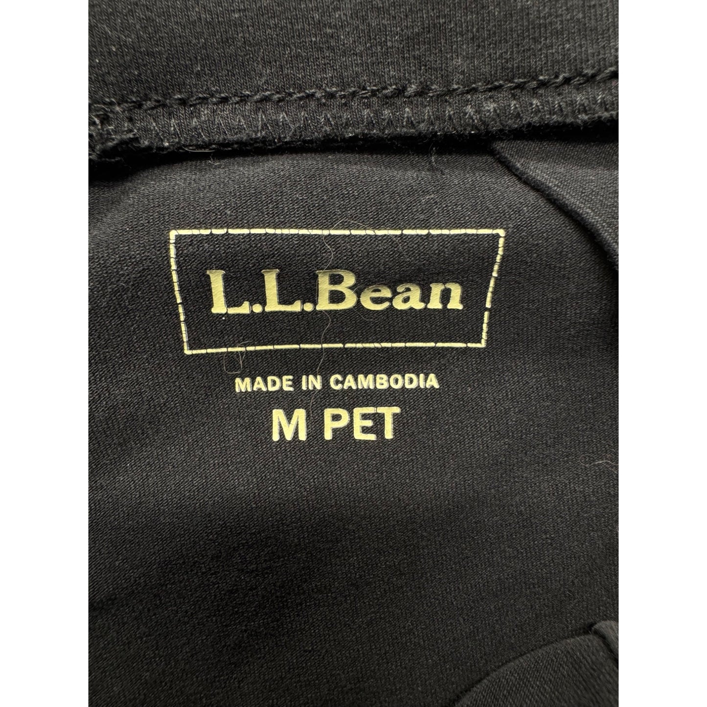 L.L.Bean Black Cotton Lycra Blend M Pants #9165