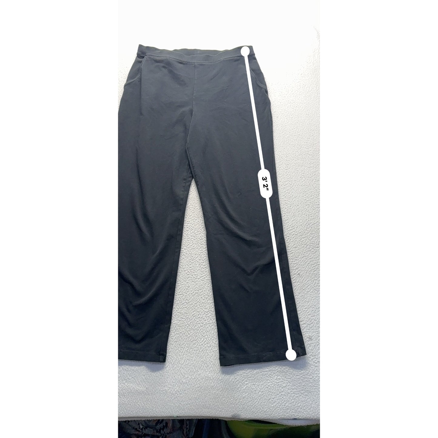 L.L.Bean Black Cotton Lycra Blend M Pants #9165