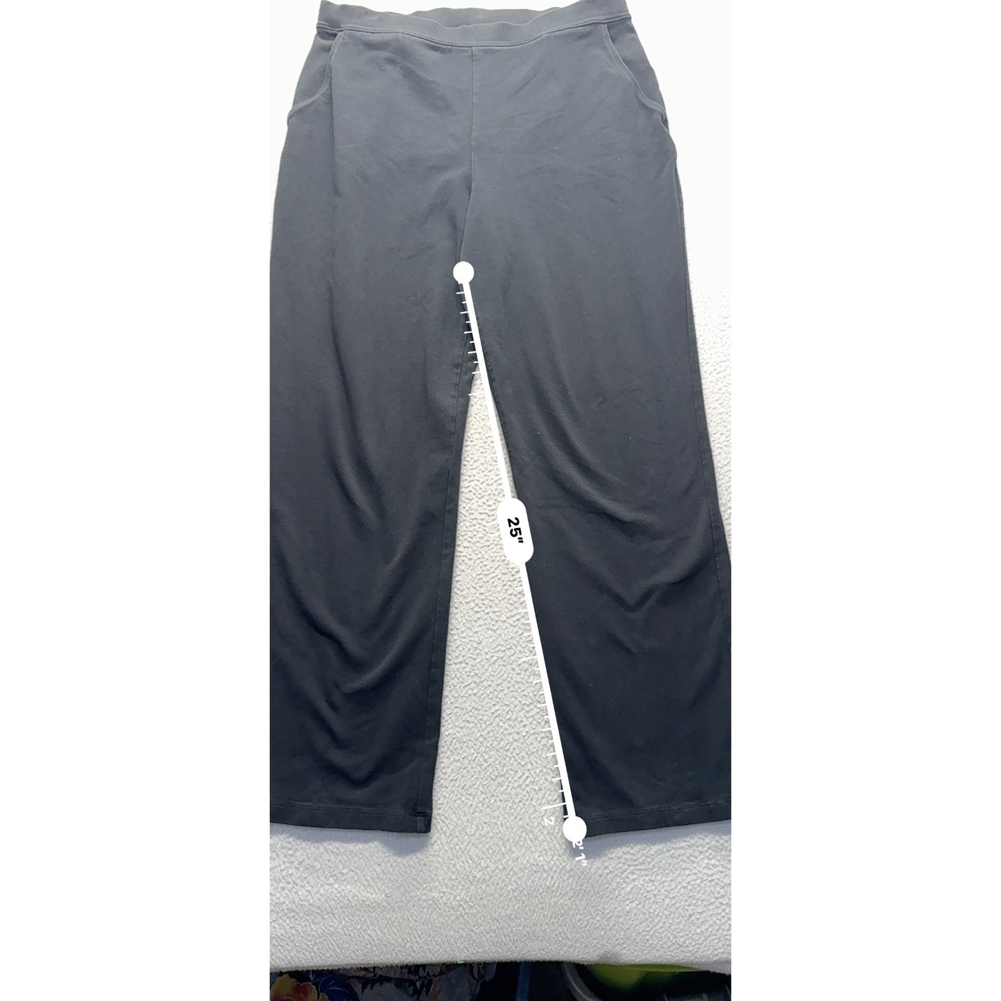 L.L.Bean Black Cotton Lycra Blend M Pants #9165