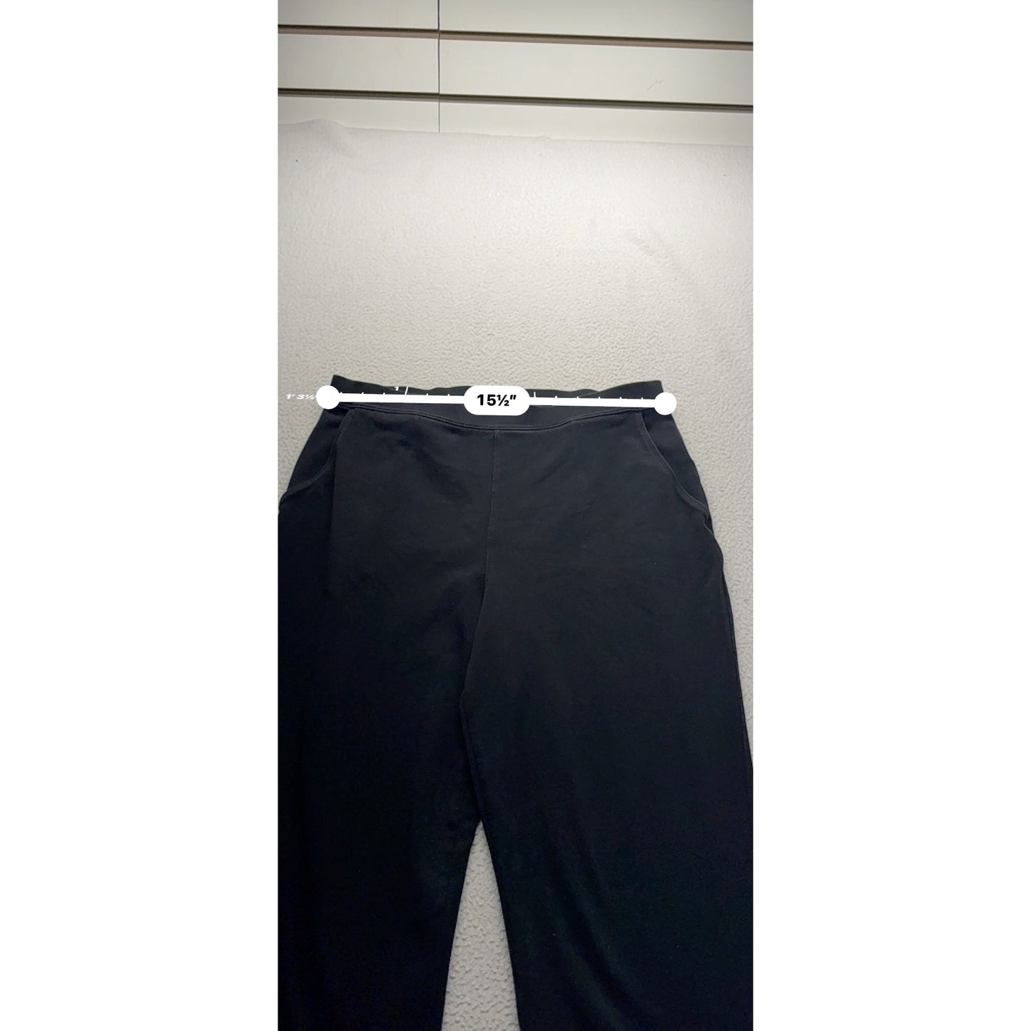 L.L.Bean Black Cotton Lycra Blend M Pants #9165
