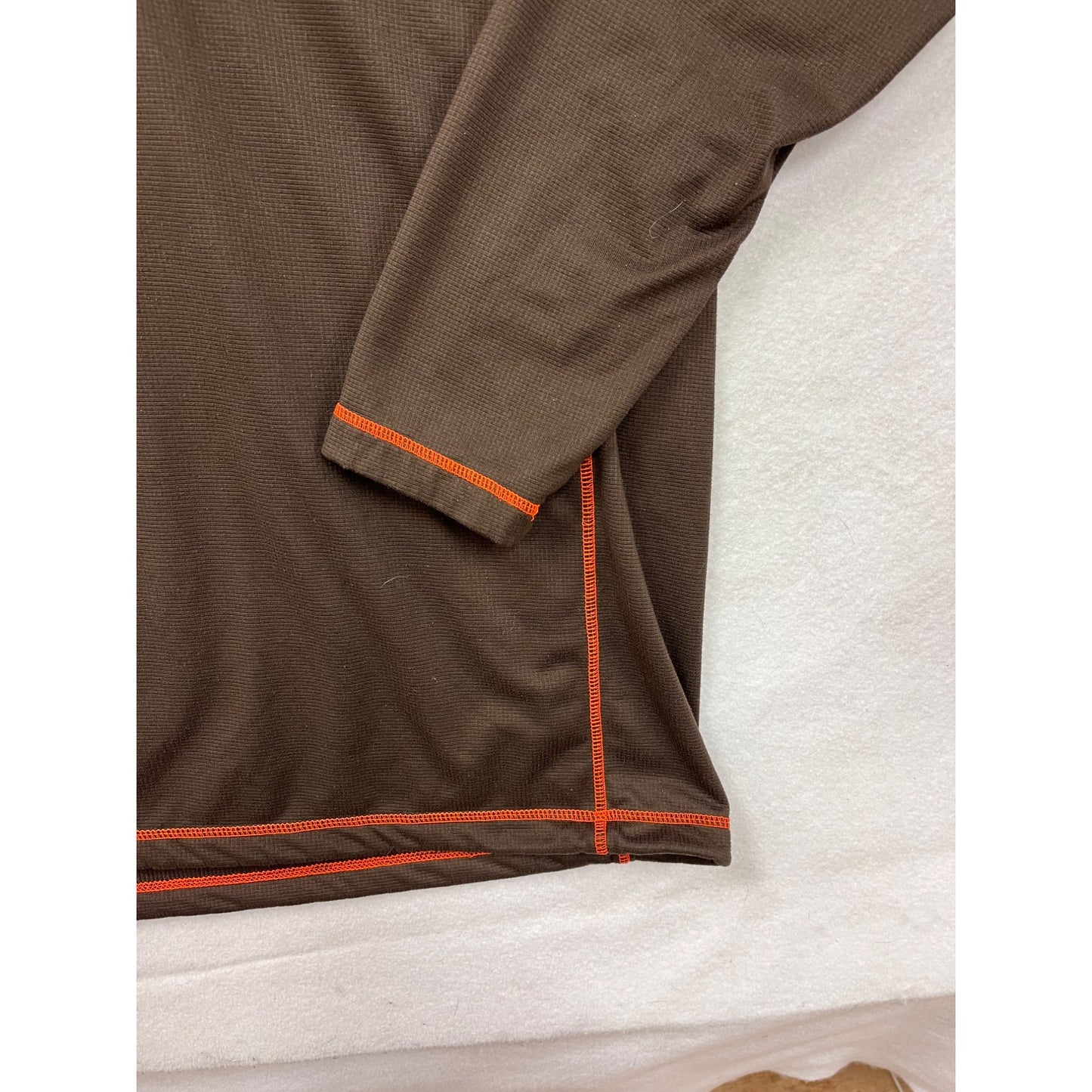 Pheasants Forever Mens 2XL Brown Hunting Pullover With Orange Accents #8109