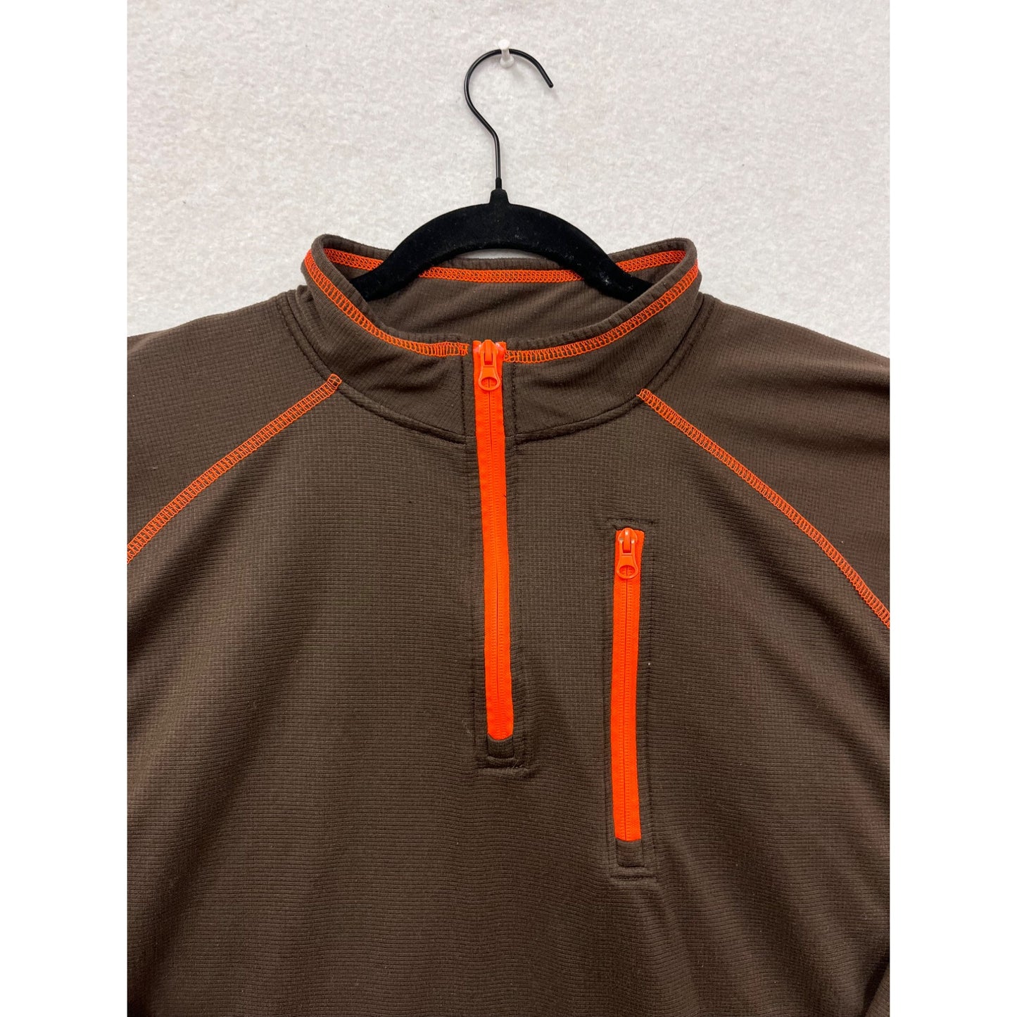 Pheasants Forever Mens 2XL Brown Hunting Pullover With Orange Accents #8109