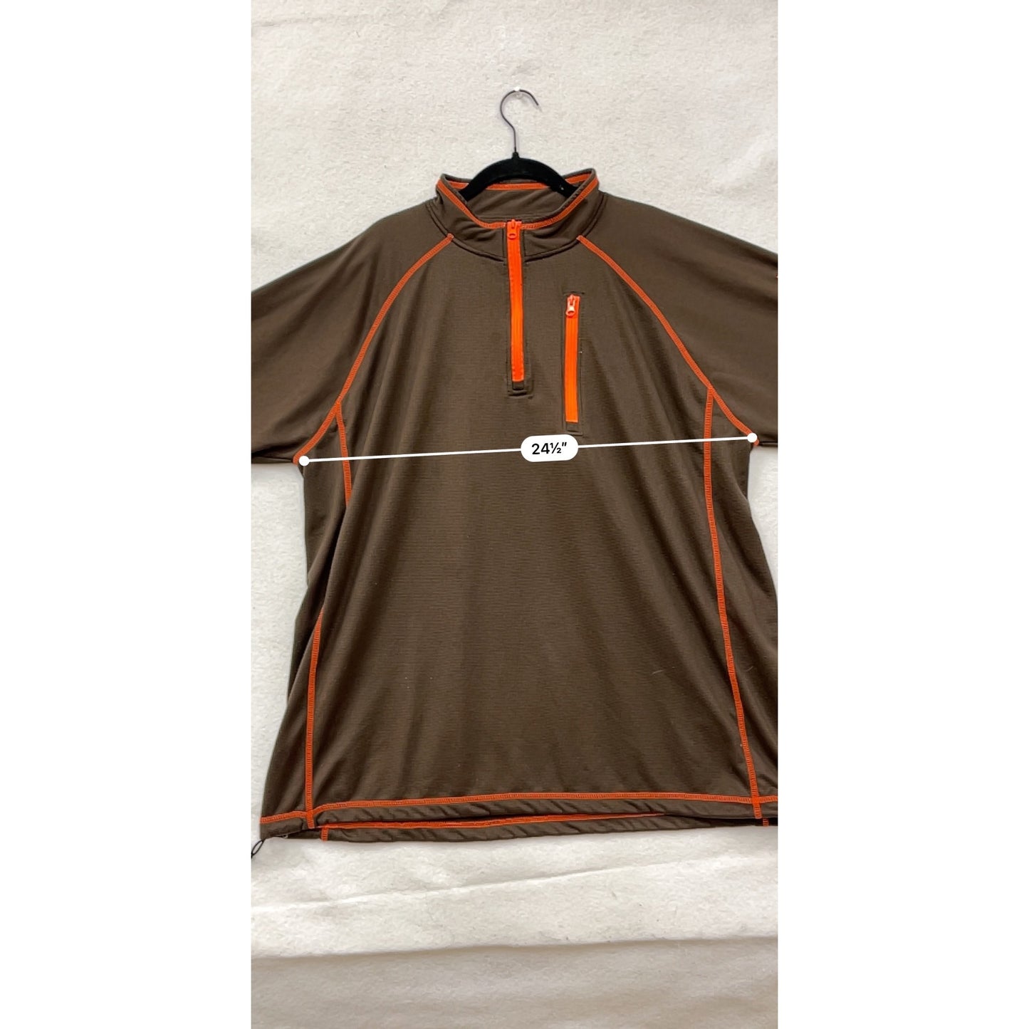 Pheasants Forever Mens 2XL Brown Hunting Pullover With Orange Accents #8109