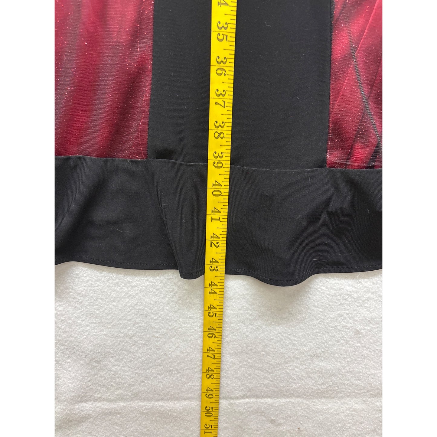 R&M Richards Plus Size 16 Black & Red Striped Sleeveless Dress #6378