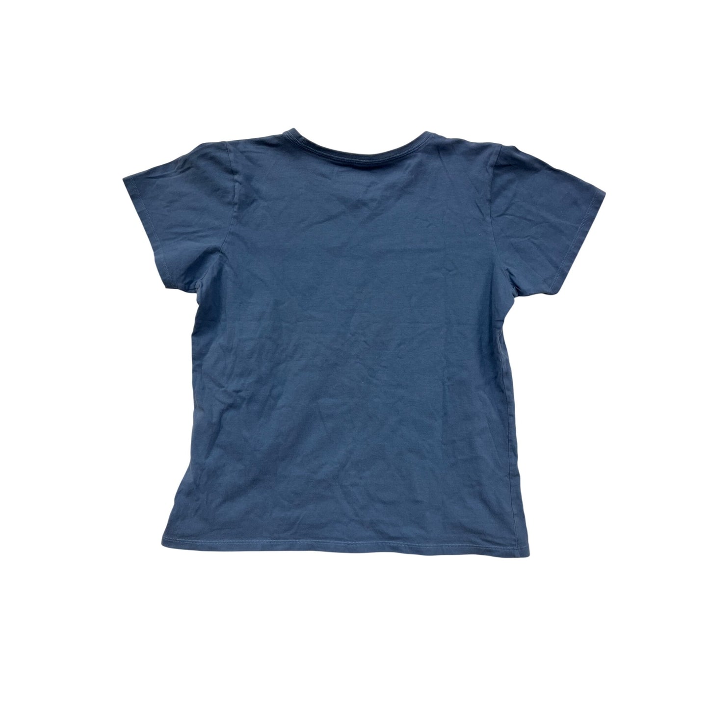 Life Is Good Womens Blue "Bummer Free Zone" Graphic T-Shirt L #6313
