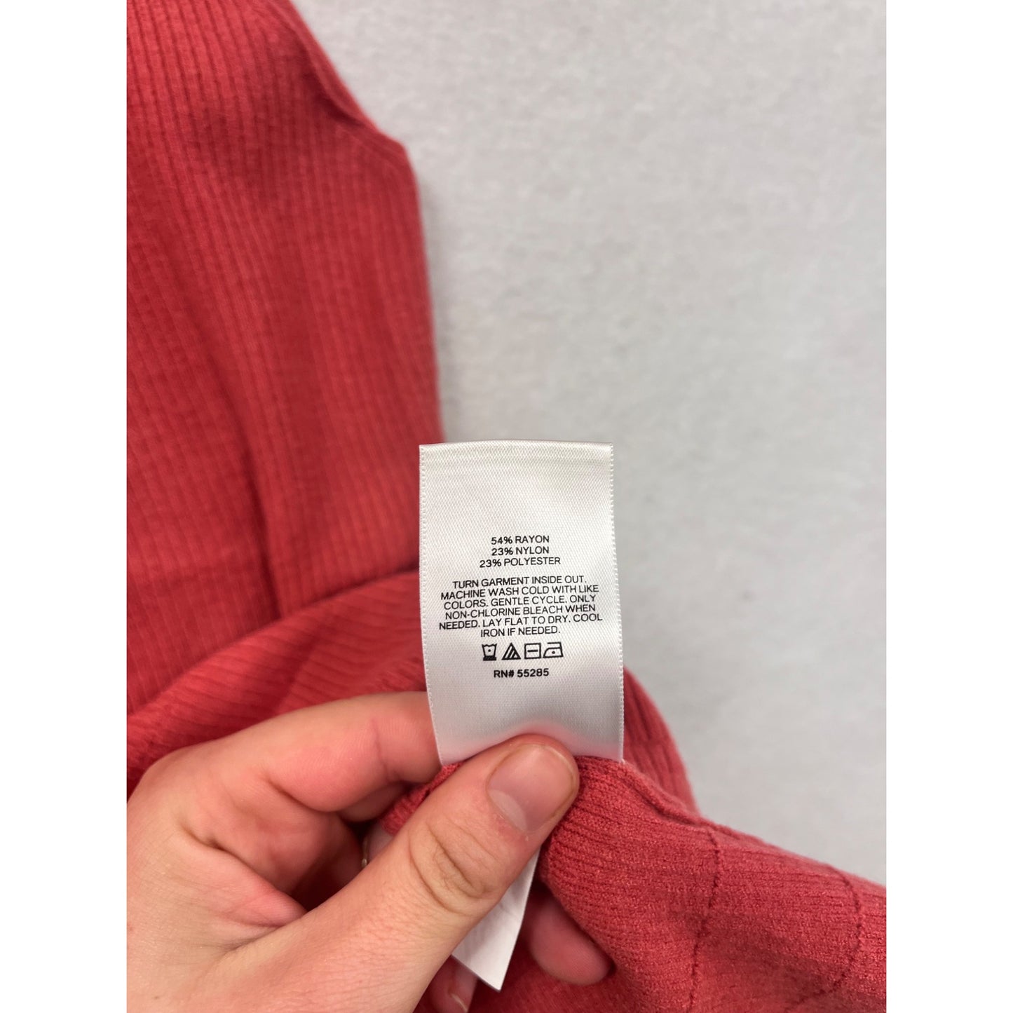 Sleeveless Red Peplum Sweater Top With Ruffle Mock Neck #6627