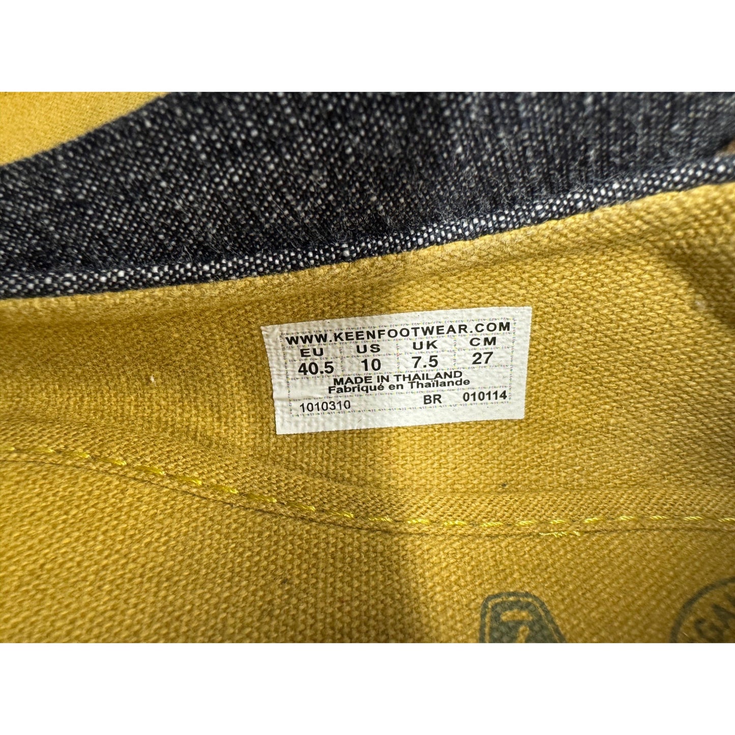 Keen Canvas Ballet Flats Size 10 Denim & Tan #9015
