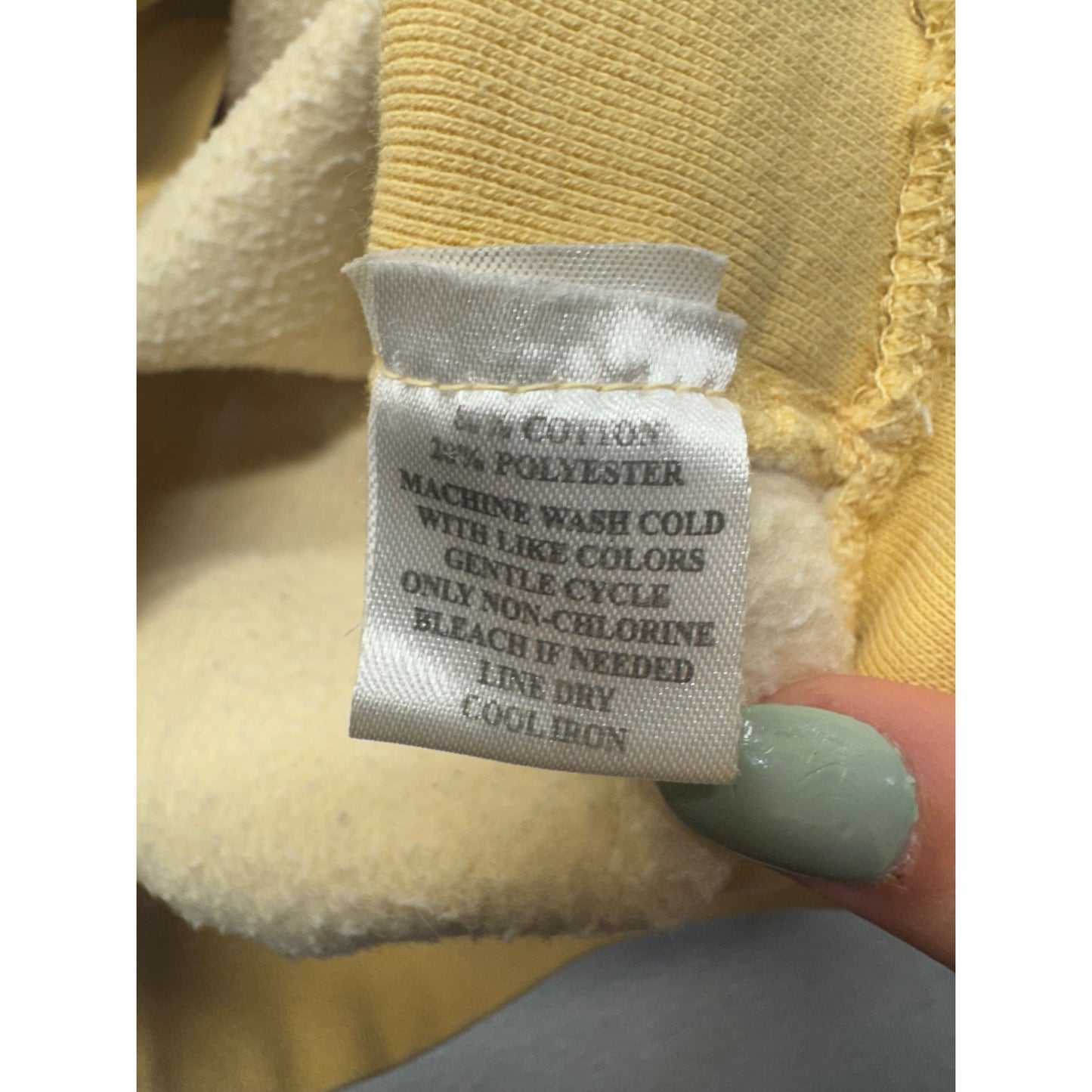 Anna Maria Island Yellow Sweatshirt Pro-Weave S 80% Cotton 20% Polyester #7812