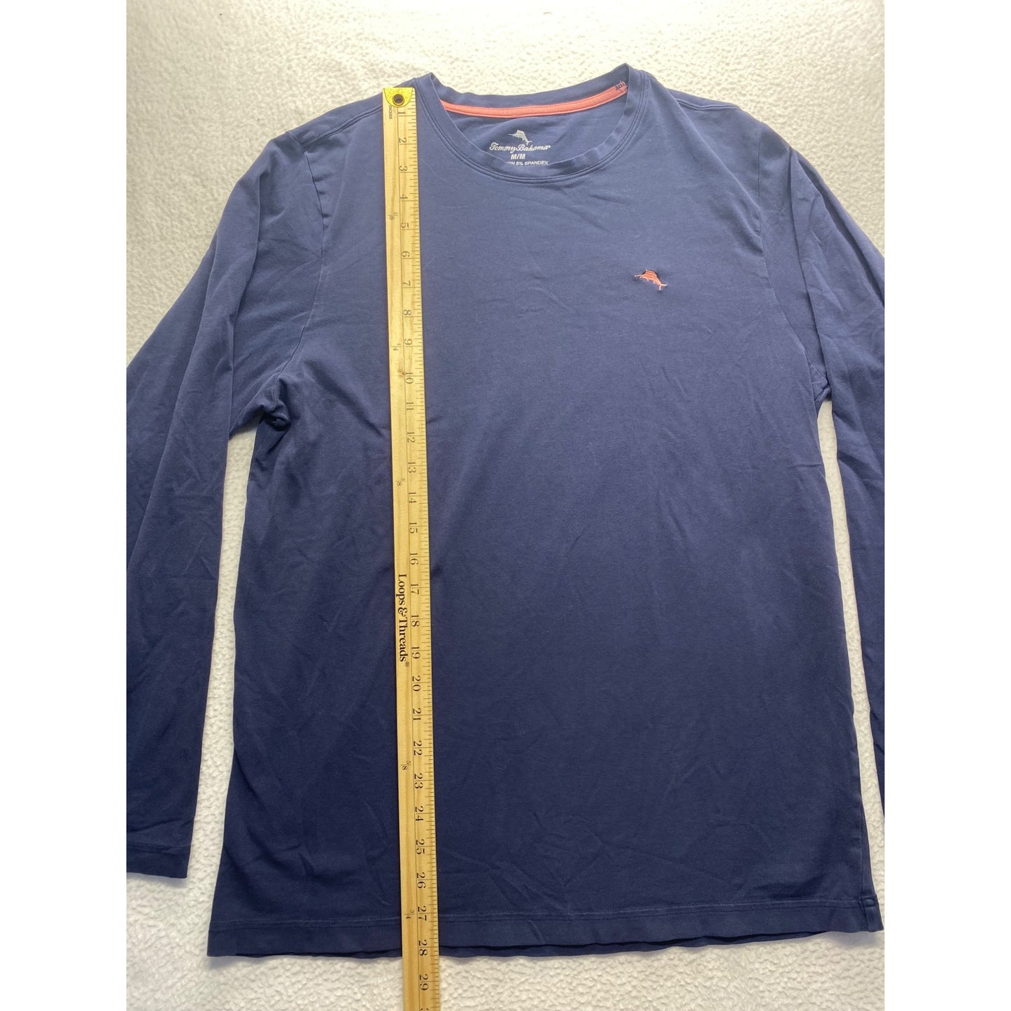Tommy Bahama Mens Navy Long-Sleeve T-Shirt #7152