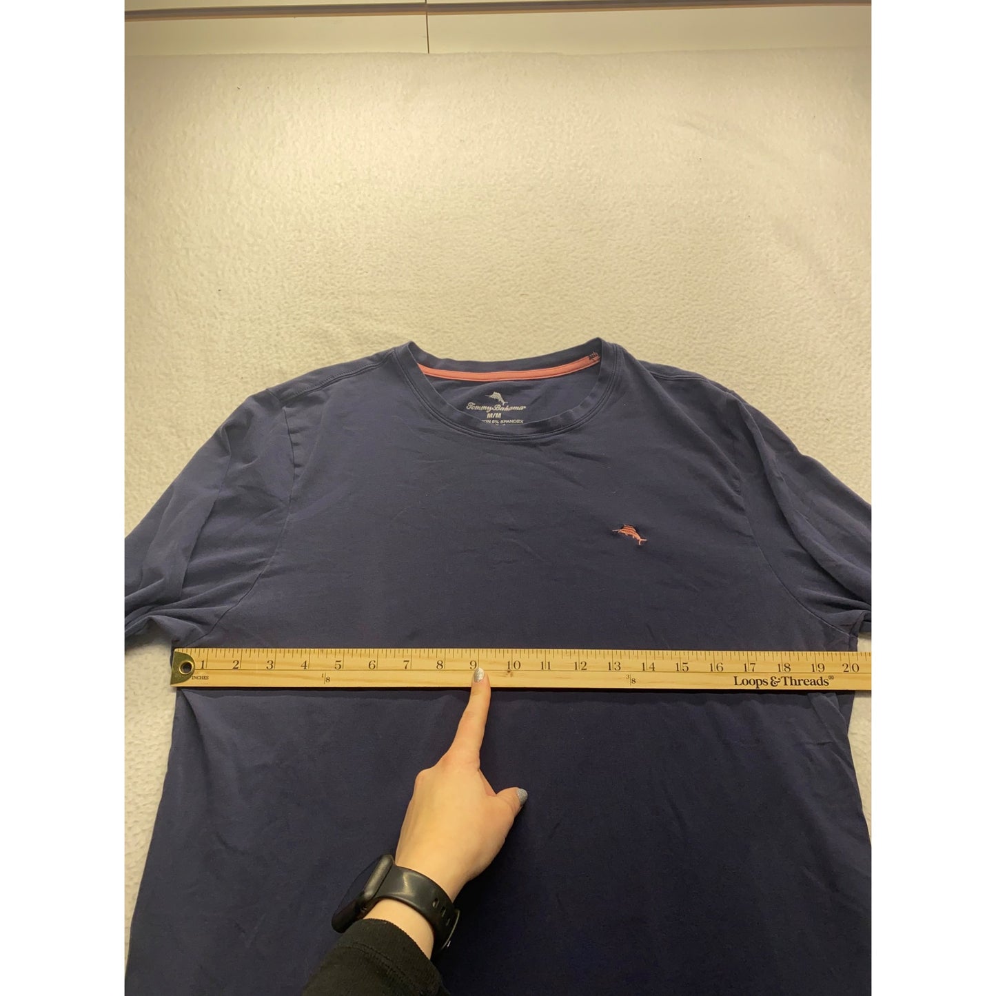 Tommy Bahama Mens Navy Long-Sleeve T-Shirt #7152