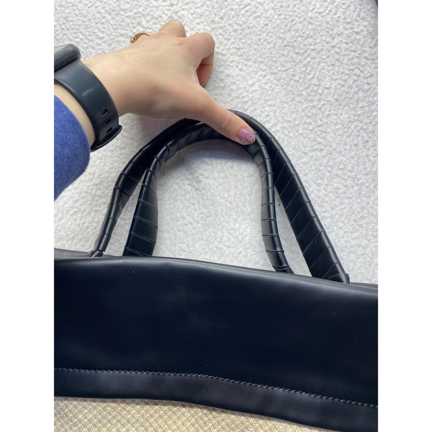 Black & Beige Moda Luxe Shoulder Bag #5961