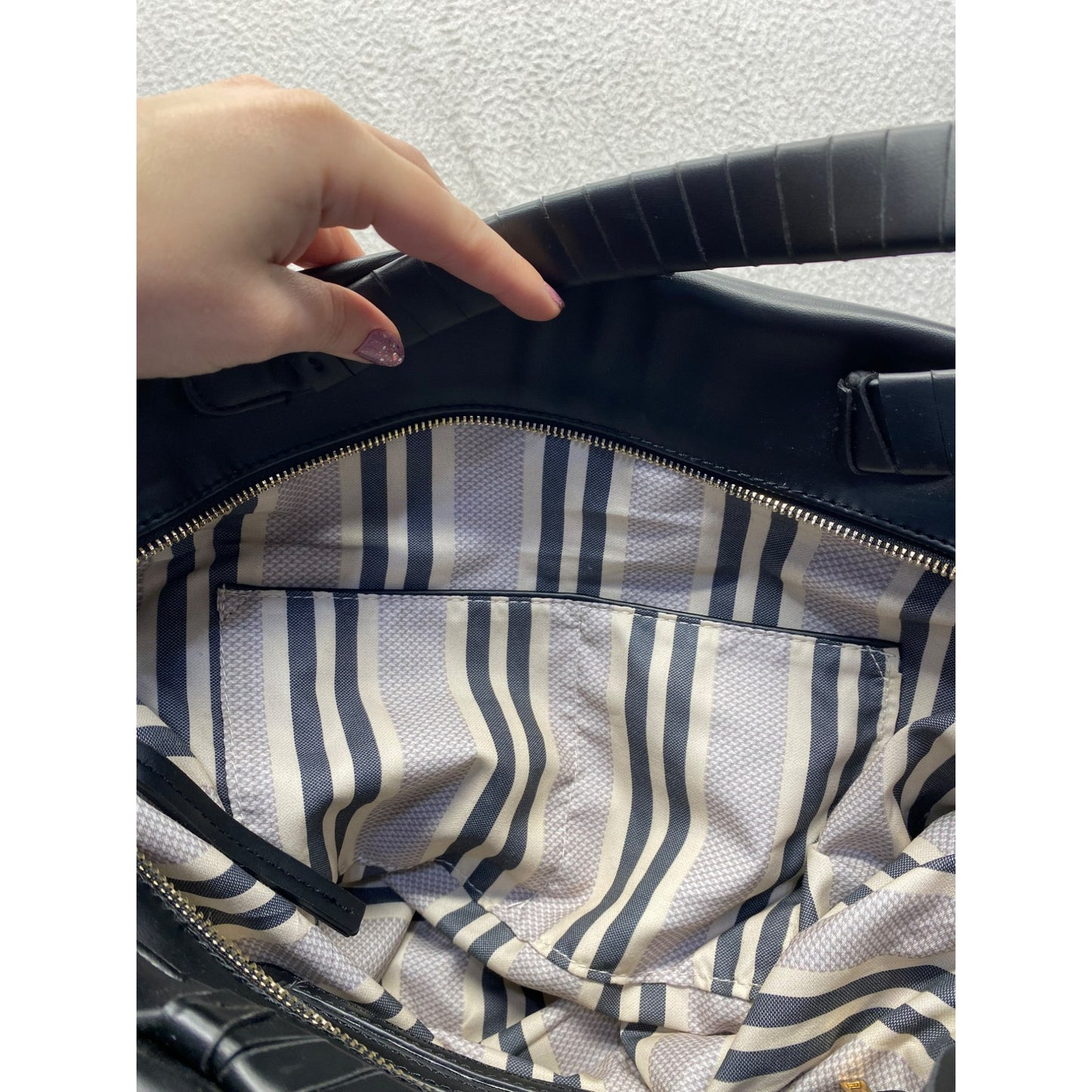 Black & Beige Moda Luxe Shoulder Bag #5961