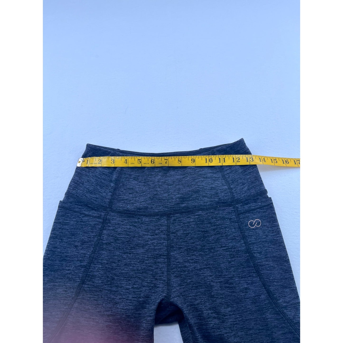 Calla Womens Heathered Black Leggings #6156