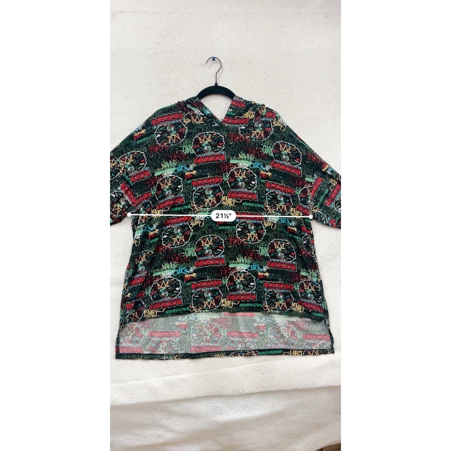 One Stop Up Urban Graffiti Print Hoodie 2X #601A