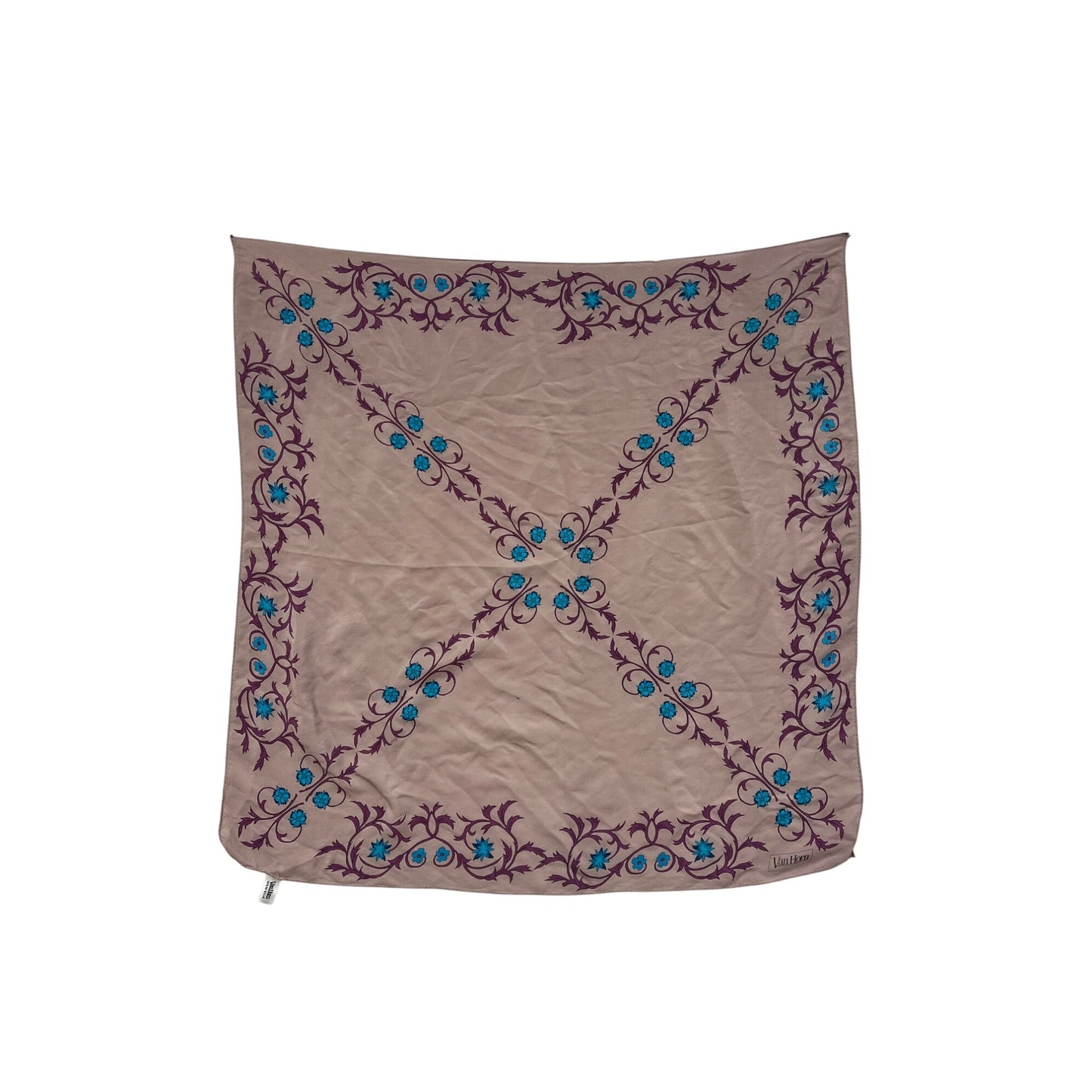 Women’s Vintage Silk Floral Scarf #6029