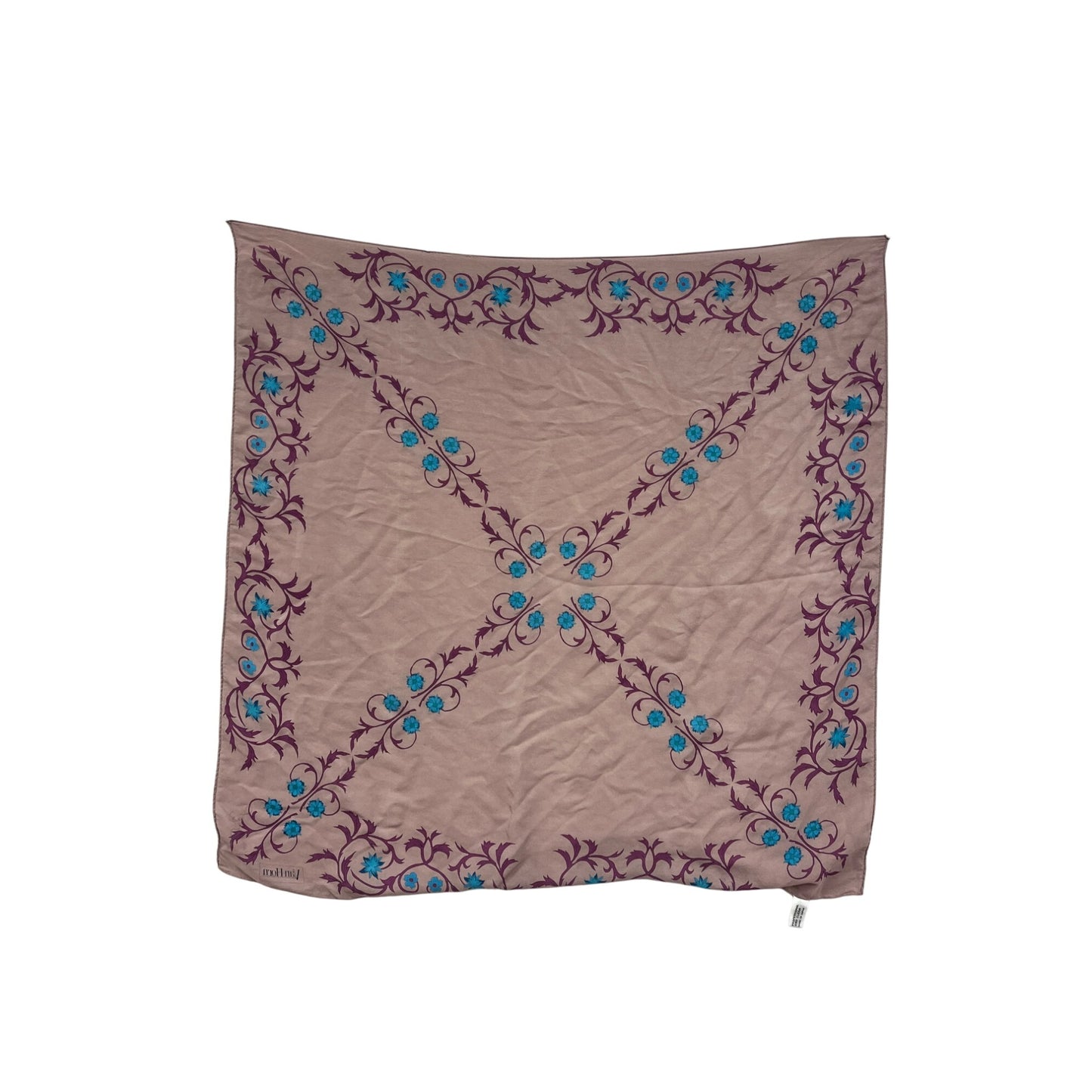 Women’s Vintage Silk Floral Scarf #6029