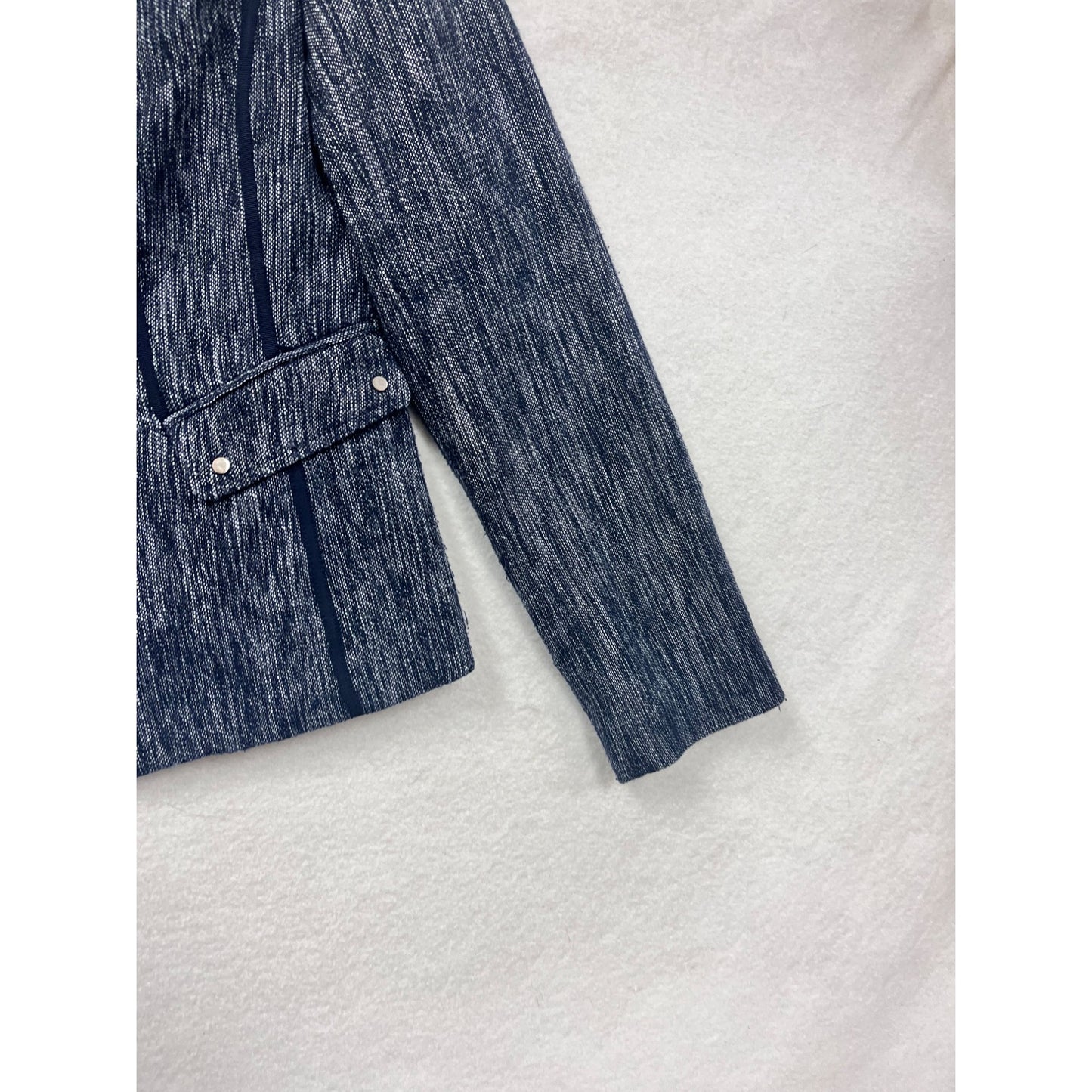 Anne Klein Womens Size 2 Stretch Blazer With Zipper Front #6682