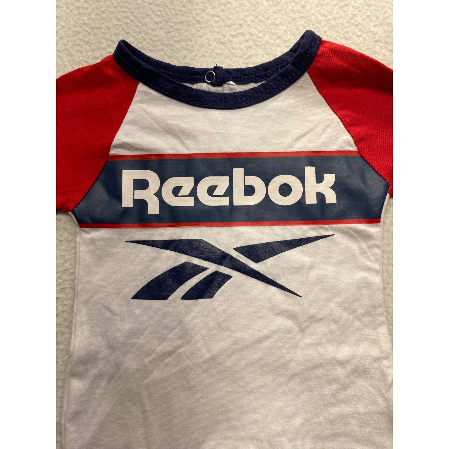 Reebok Baby Romper 0/3M Cotton & Polyester Long Sleeve #7162