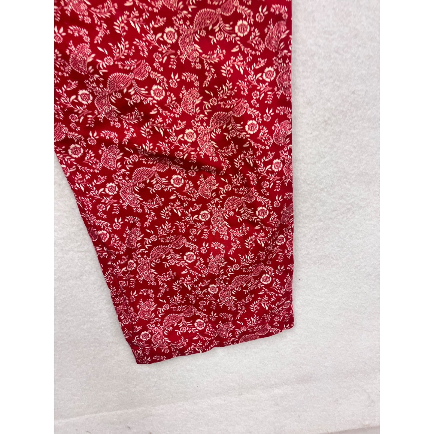 Everyone Twill Womens Floral Crop Pants Size 12 #259A