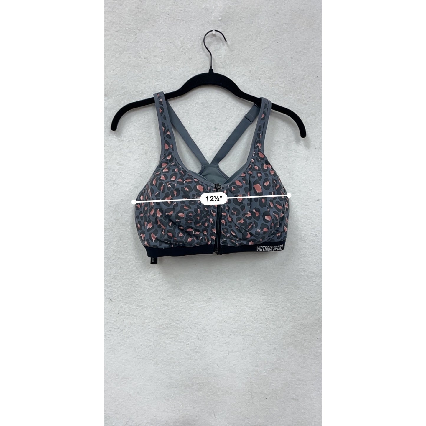 Victoria Sport 36DDD Leopard Print Front-Close Sports Bra #8742