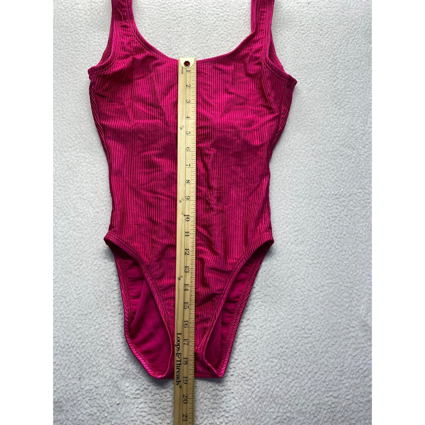 Vintage Catalina Barbie pink one-piece bikini #5575