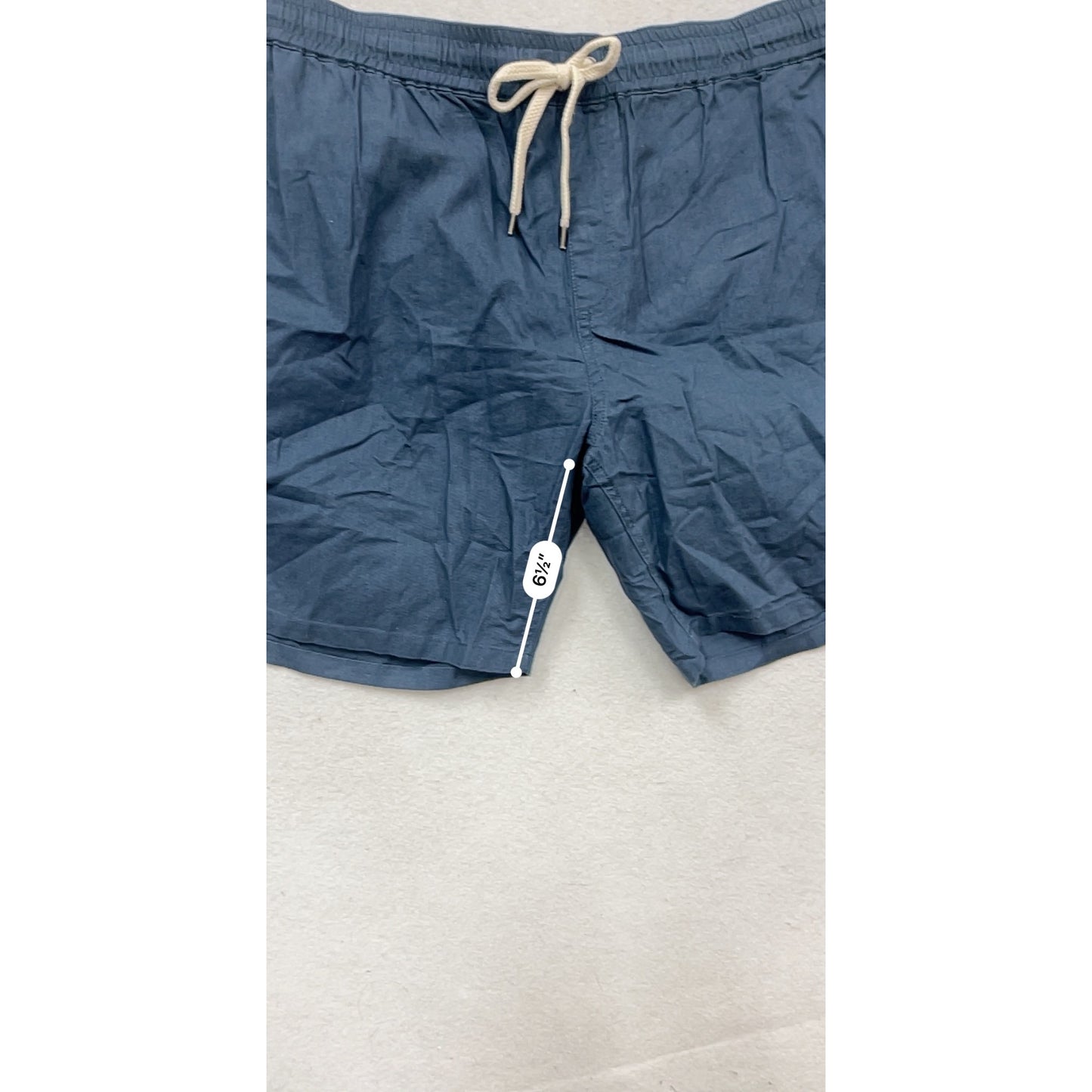 Johnny Bigg Bondi Linen Blend Shorts Size 52 Denim Blue #833A