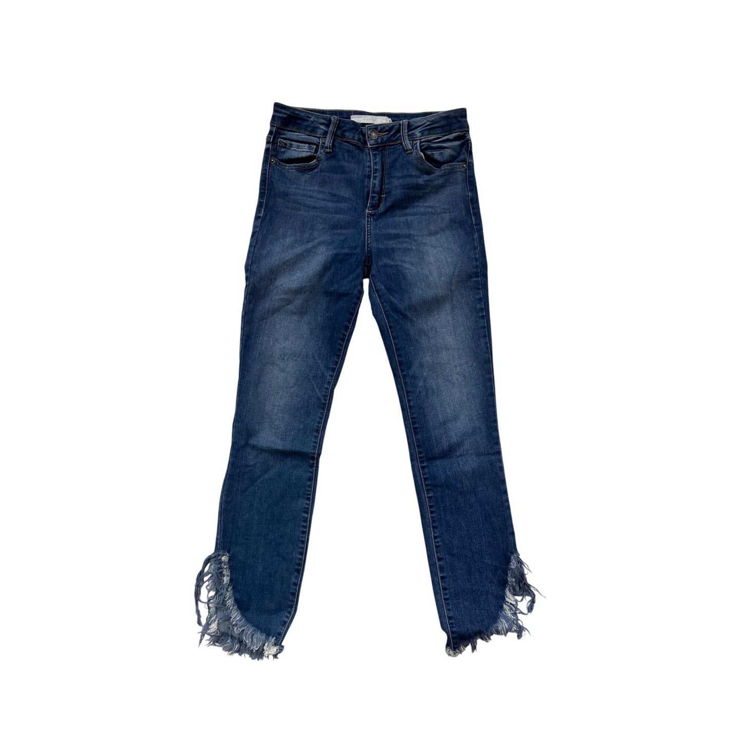 Hidden Womens Frayed Hem Blue Denim Jeans Size 27 (US 4) #6752