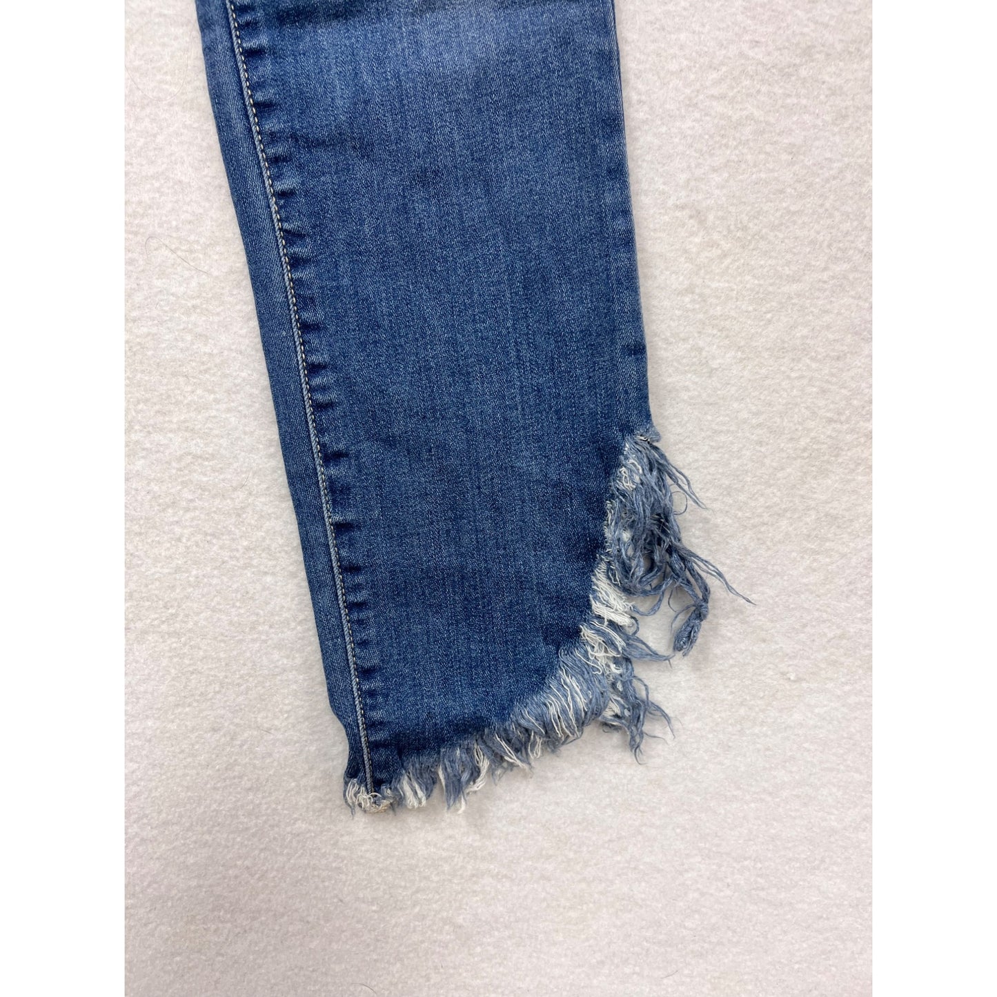 Hidden Womens Frayed Hem Blue Denim Jeans Size 27 (US 4) #6752