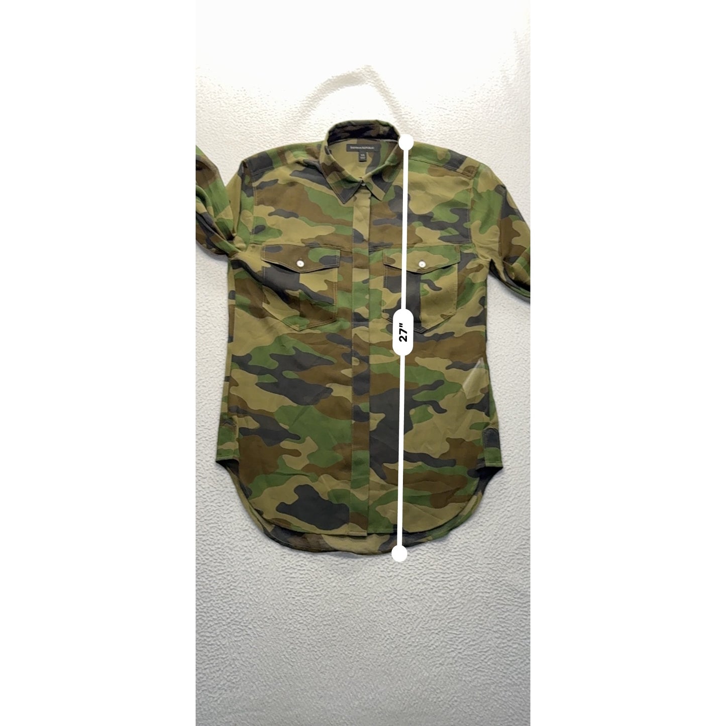 Banana Republic Camouflage Button-Up Shirt XS #9300