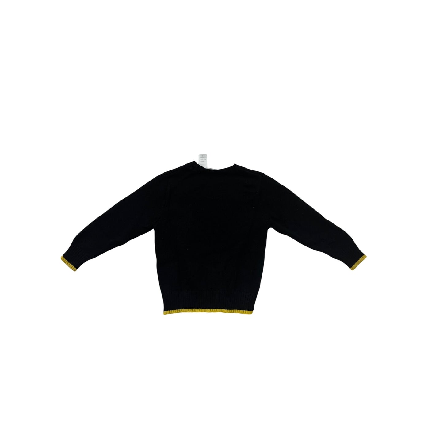 Boys 4T Black & Yellow Batman Logo Sweater With Ribbed Cuffs & Hem #6847