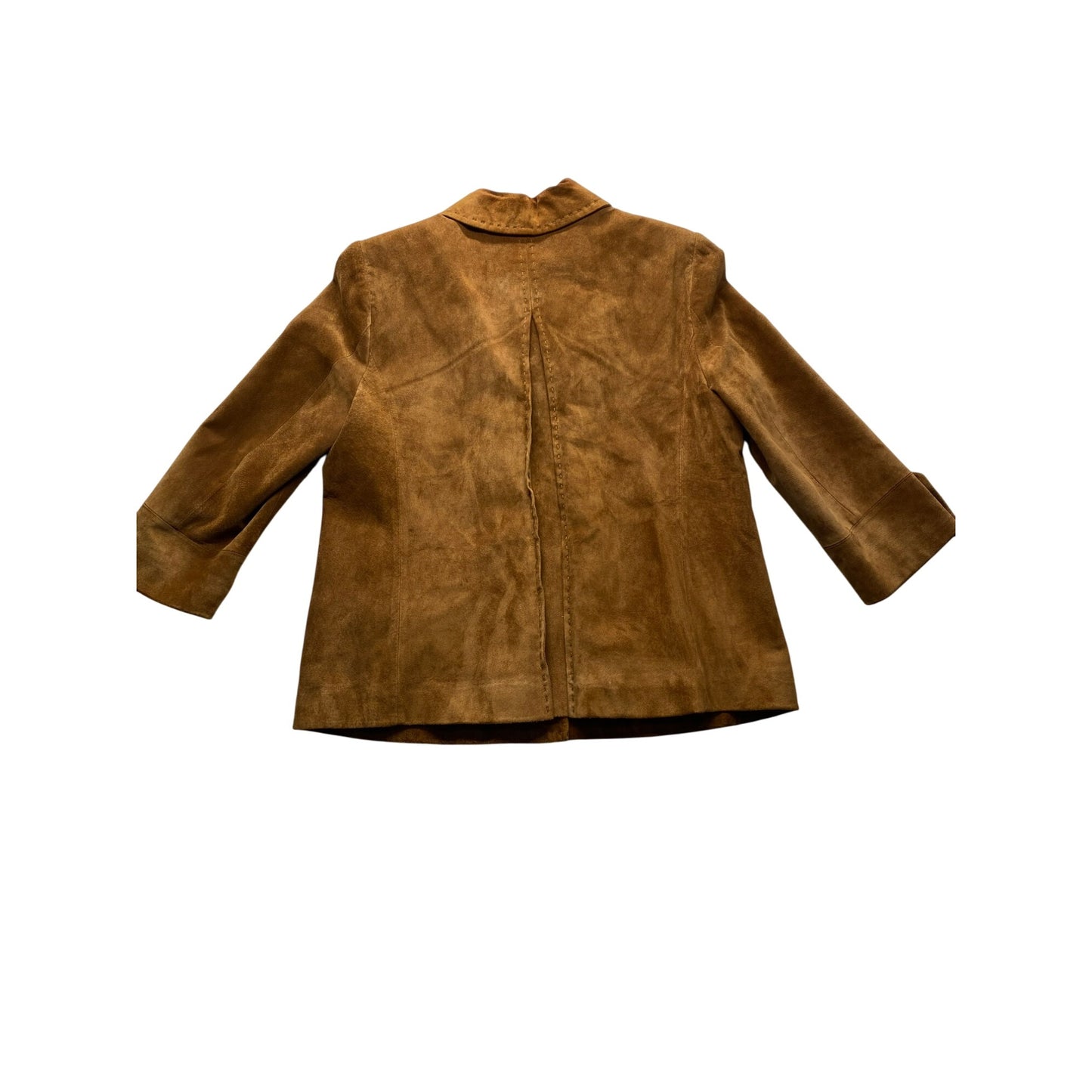 Amber Sun Womens M Brown Leather Jacket #7015