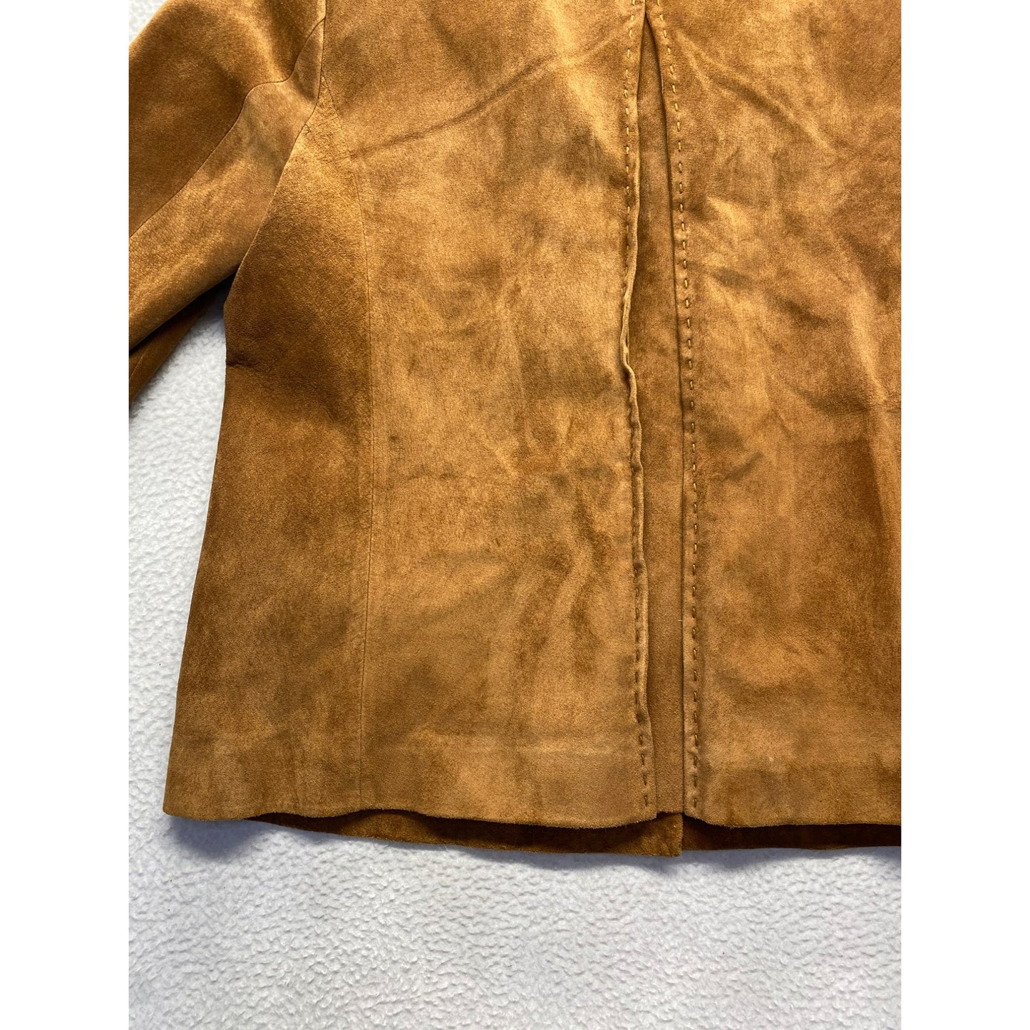 Amber Sun Womens M Brown Leather Jacket #7015