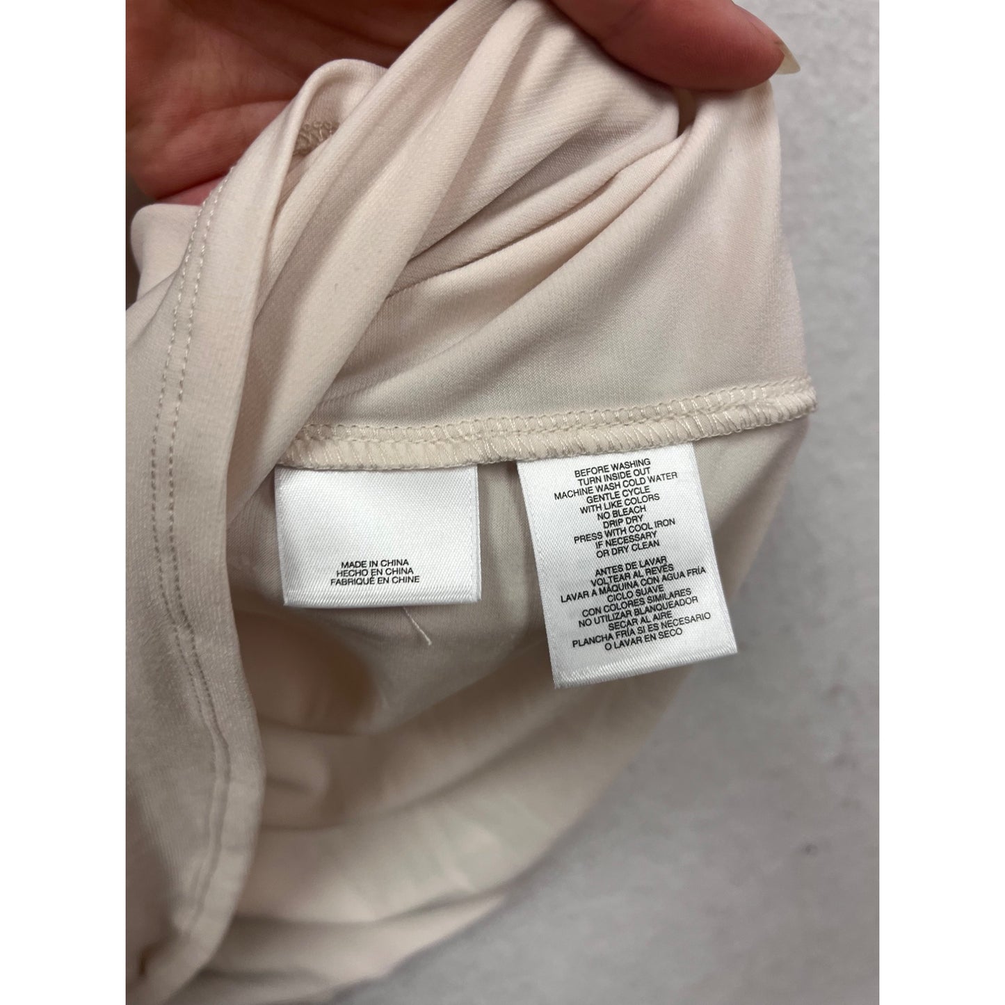 Anne Klein Womens Sleeveless Ivory Top Size S #277A