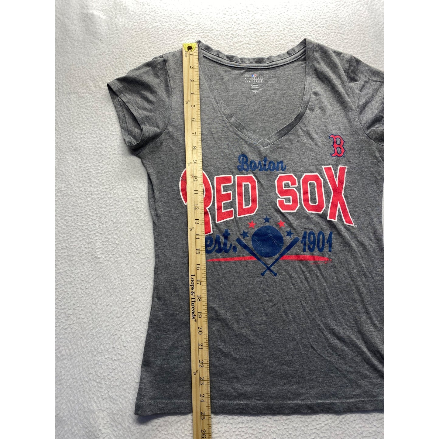 Boston Red Sox Womens V-Neck T-Shirt #7395