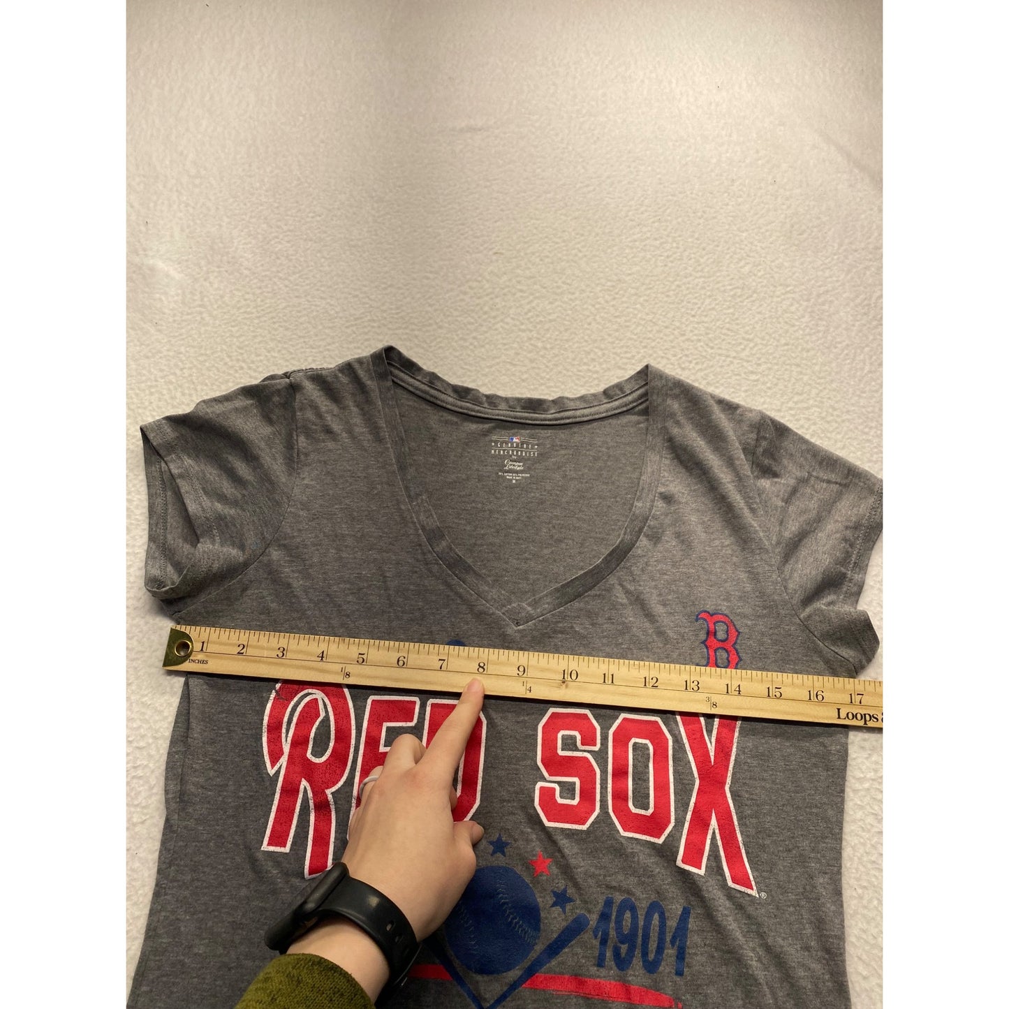 Boston Red Sox Womens V-Neck T-Shirt #7395
