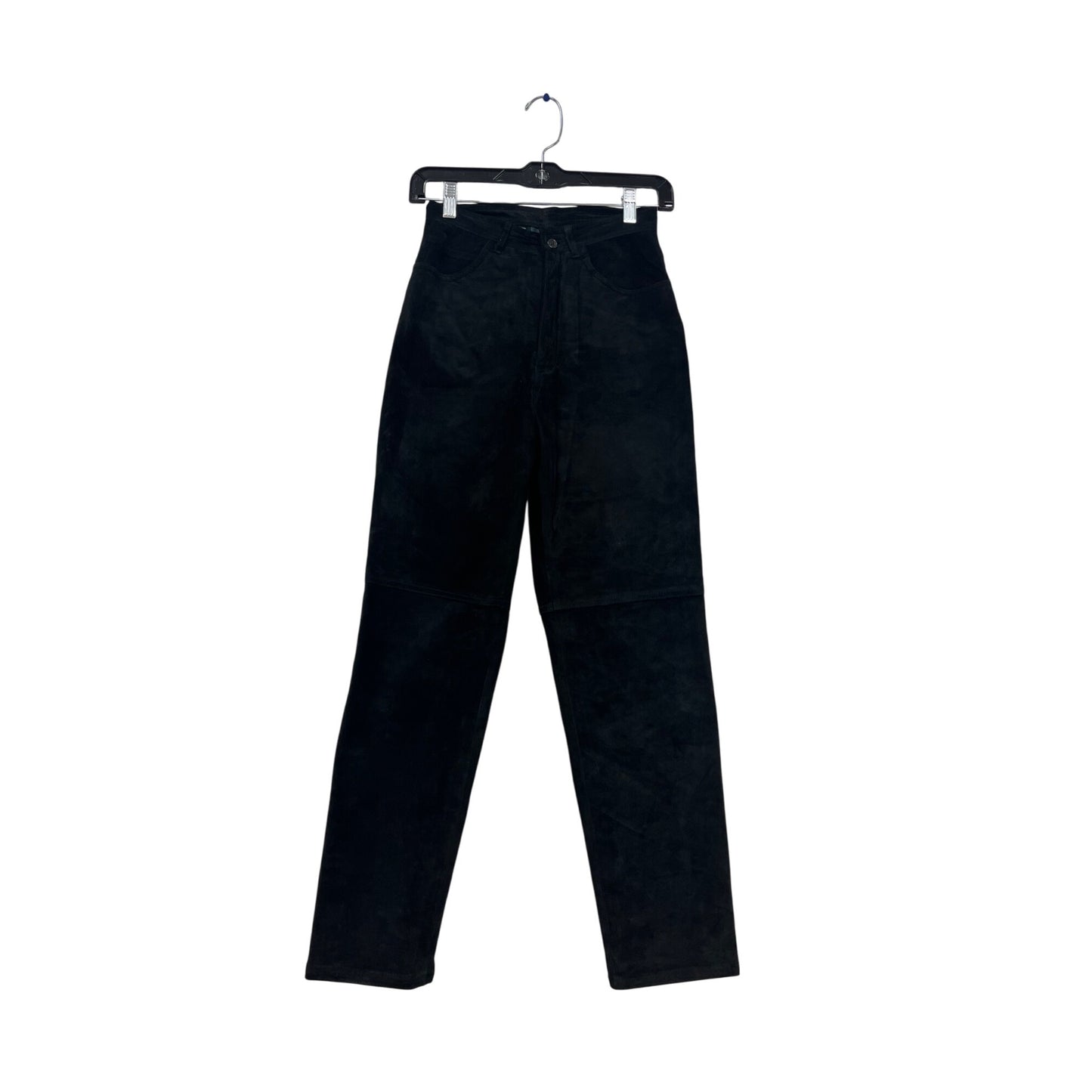 Lauren Ralph Lauren Petite 2P Black Faux Suede Pants #819A