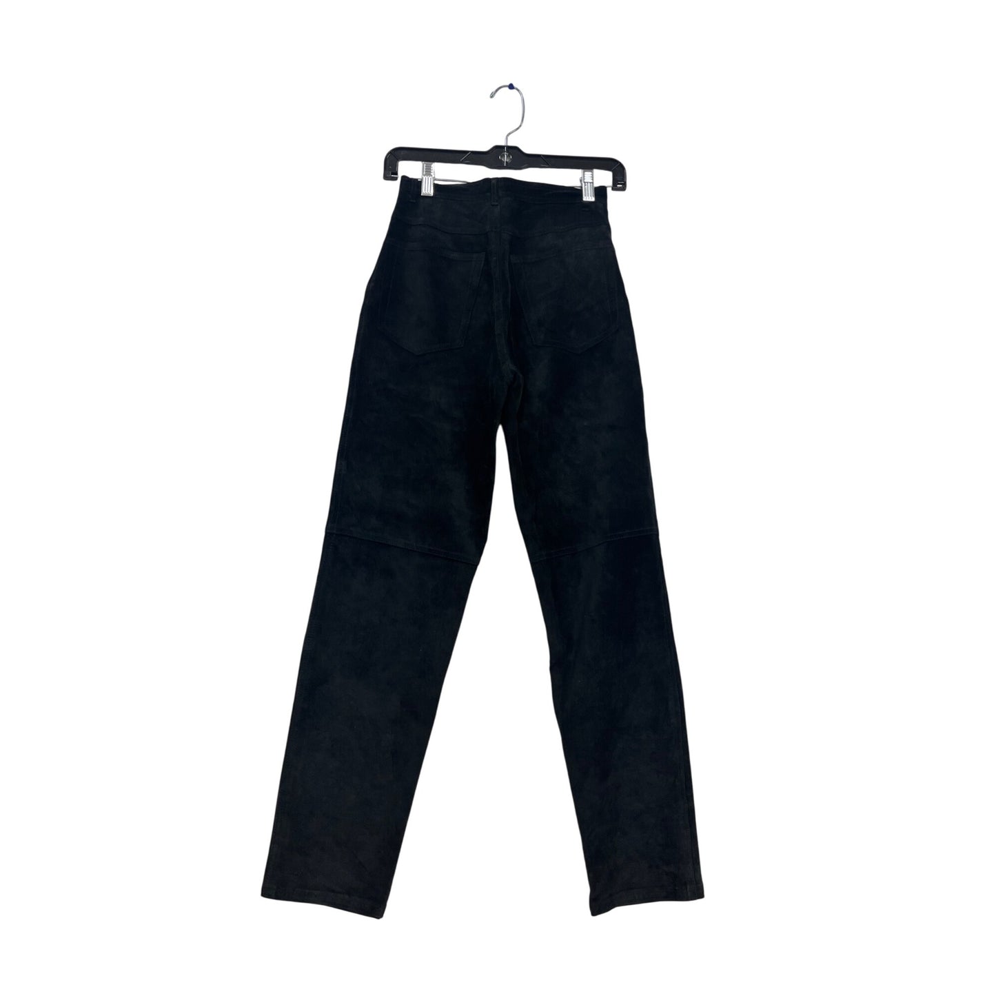 Lauren Ralph Lauren Petite 2P Black Faux Suede Pants #819A