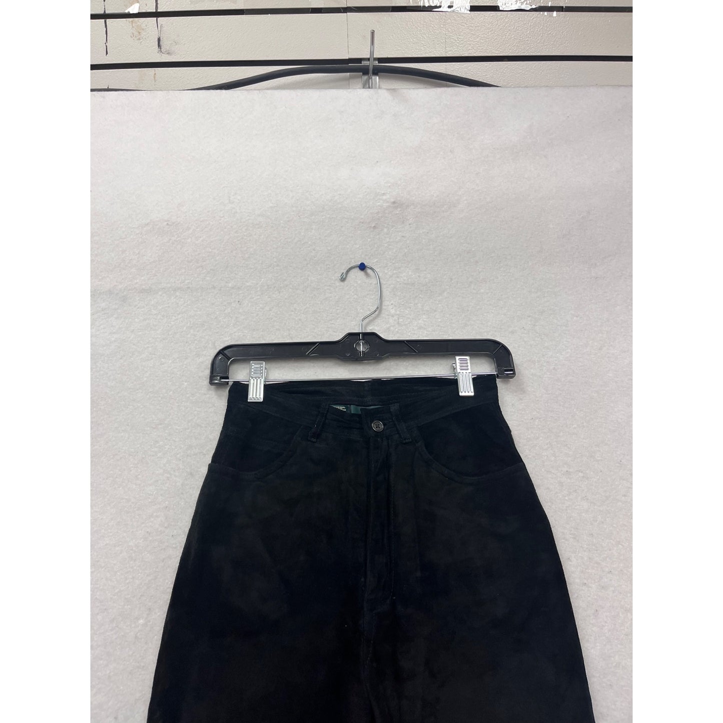 Lauren Ralph Lauren Petite 2P Black Faux Suede Pants #819A