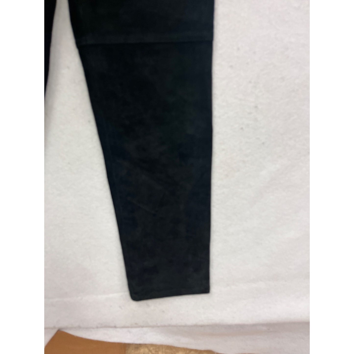 Lauren Ralph Lauren Petite 2P Black Faux Suede Pants #819A