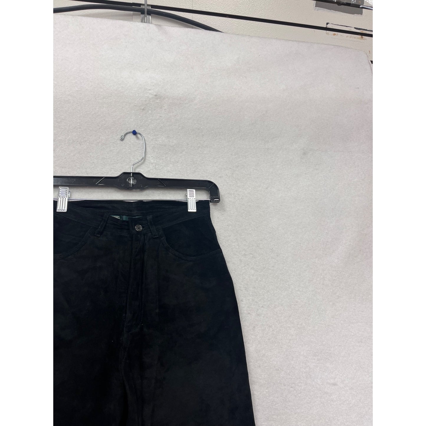 Lauren Ralph Lauren Petite 2P Black Faux Suede Pants #819A