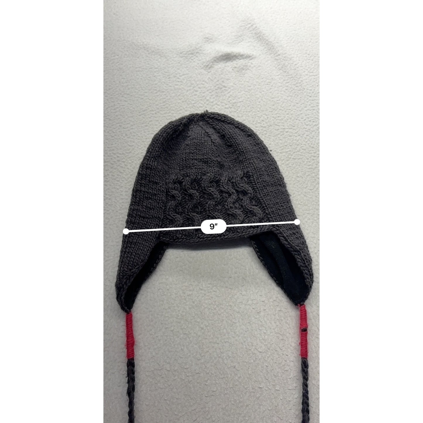 Handmade Samomaya Wool Earflap Hat With Braided Tassels #7548