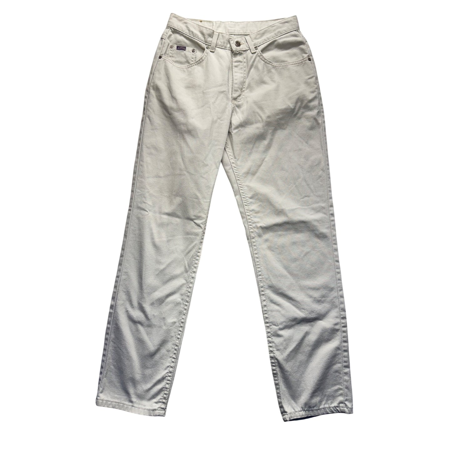 Riders White Denim Jeans Womens Straight Leg #441B