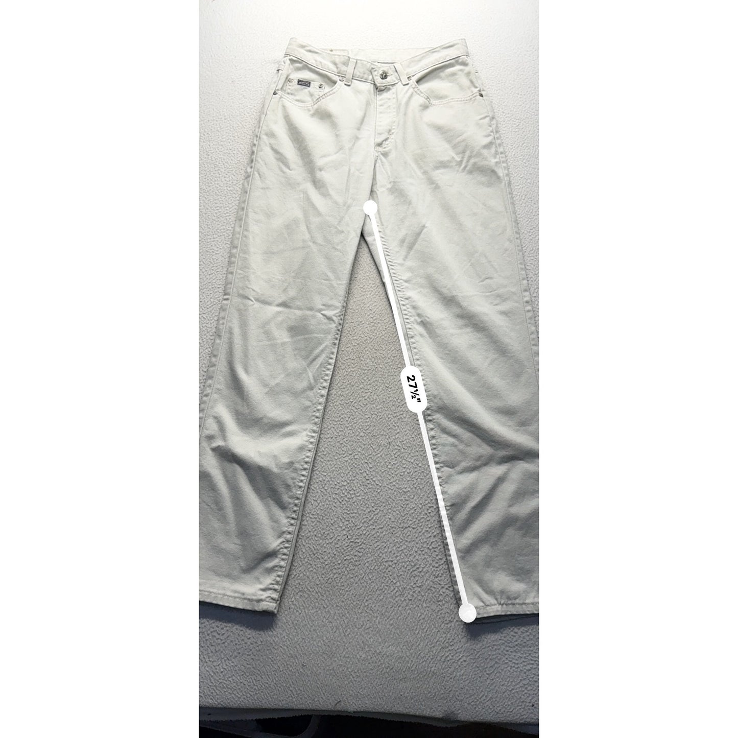 Riders White Denim Jeans Womens Straight Leg #441B
