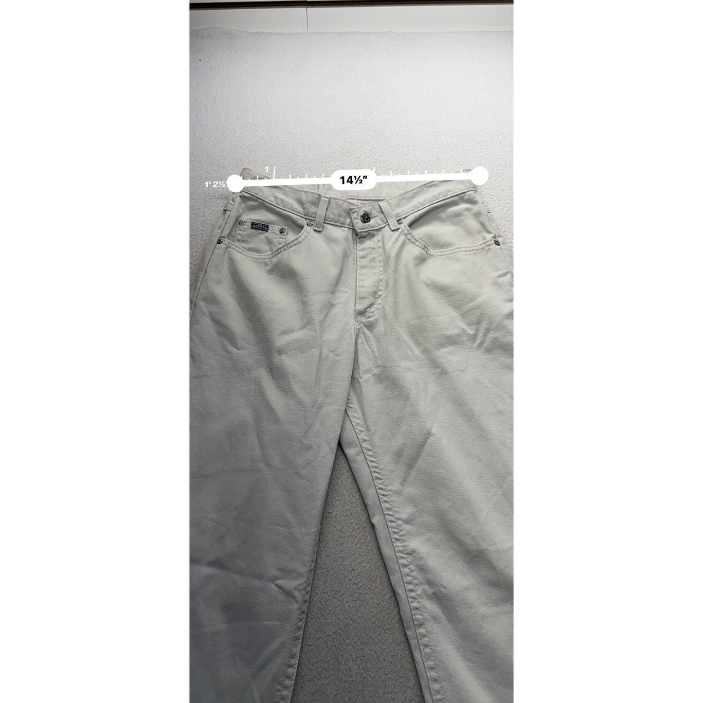 Riders White Denim Jeans Womens Straight Leg #441B