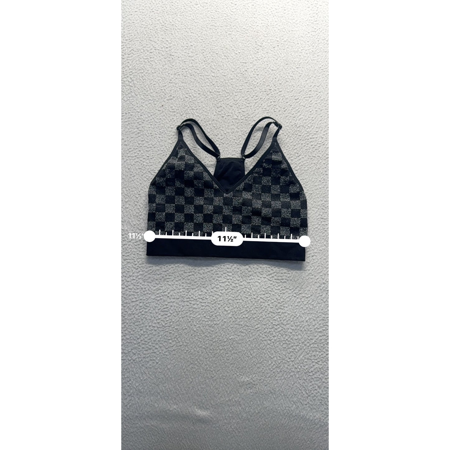 Pink Active Seamless Checkered Sports Bra M #9054