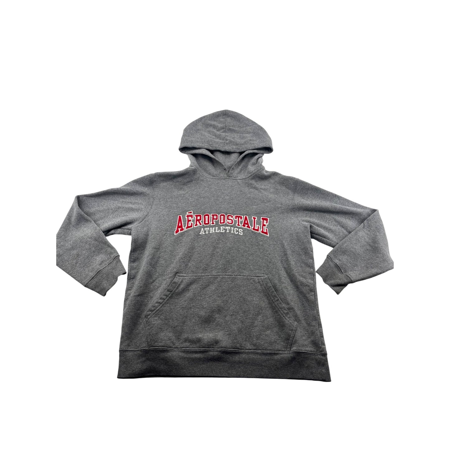 Aeropostale Unisex Gray Hoodie Sweatshirt With Red logo #6213