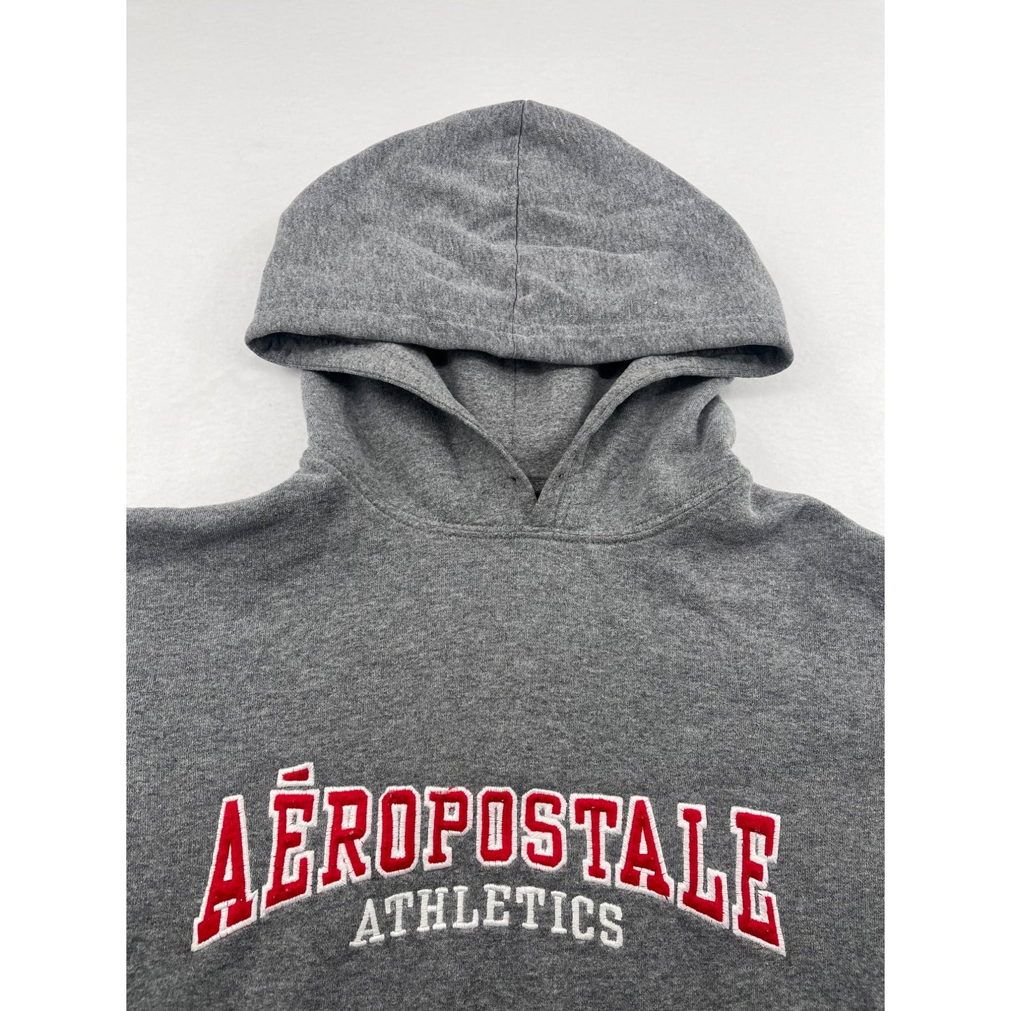 Aeropostale Unisex Gray Hoodie Sweatshirt With Red logo #6213