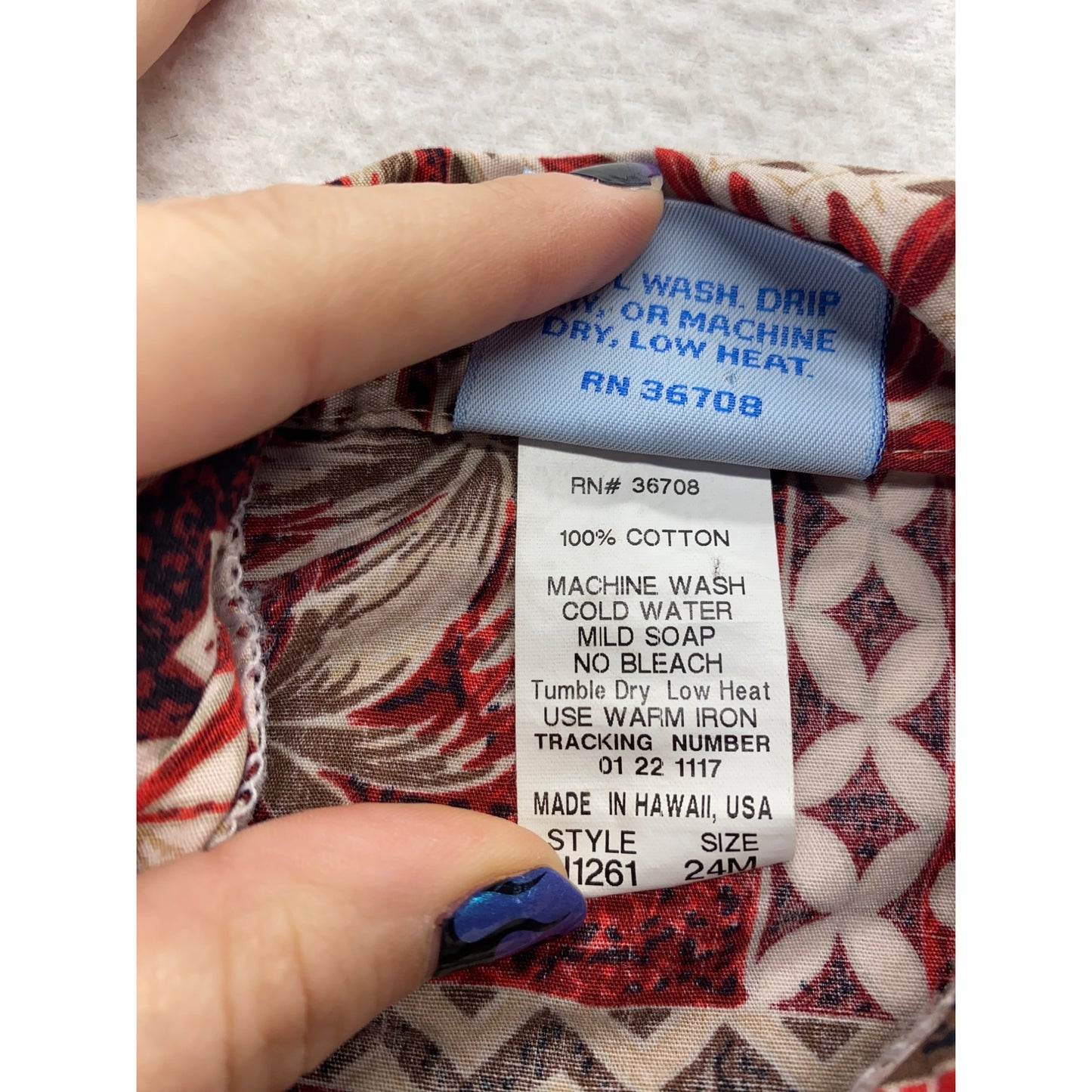 Rjc Made In Hawaii Aloha Shirt Short Sleeve Tropical Print Button-Up for babies #7341