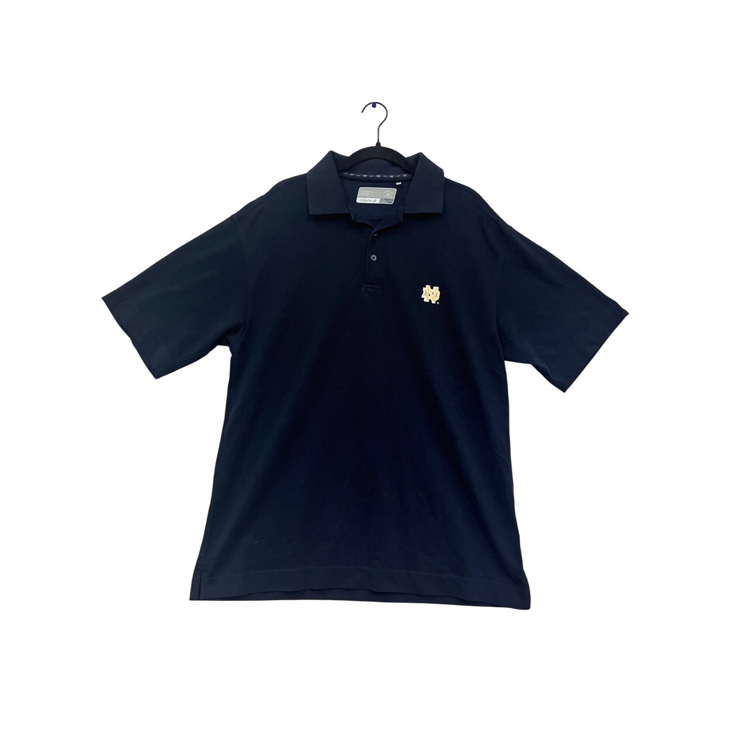 Cutter & Buck Notre Dame Navy Polo Shirt L #877A